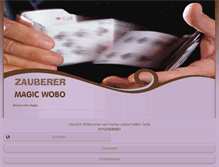 Tablet Screenshot of magic-wobo.de